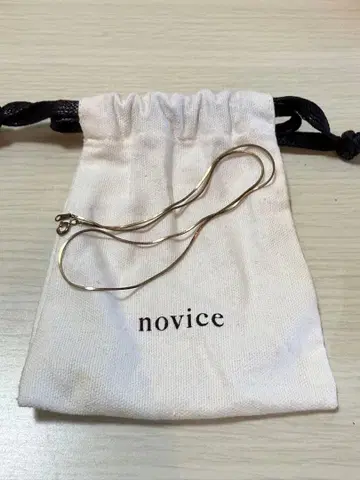 novice THIN SNAKE CHAIN NECKLACE 골드