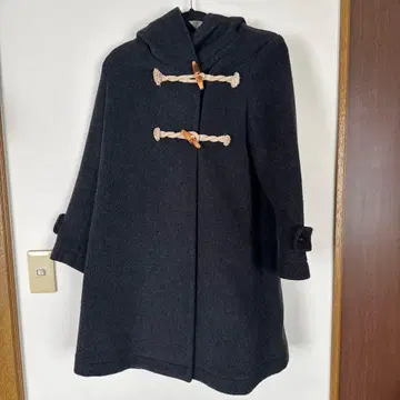 mizuiroind 다크 그레이 더플 코트