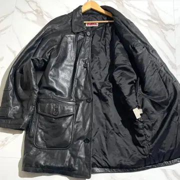 새상품급/XL 램 가죽 TOBEL 가죽 자켓 카 코트 스탠 칼라