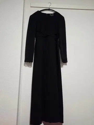 OV.AQ [ 9호 ] 블랙 롱 드레스 스톨 포함