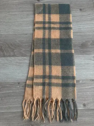 체크 무늬 프린지 머플러, 스톨