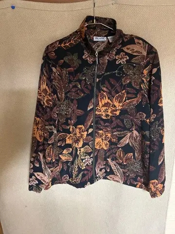 70s 80s 90s BLAIR 꽃무늬 자켓 블루종