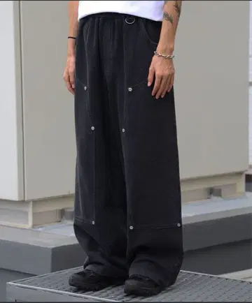 [ 미사용 새상품 ] FFEIN/페이/더블니 배기 스웨트 팬츠