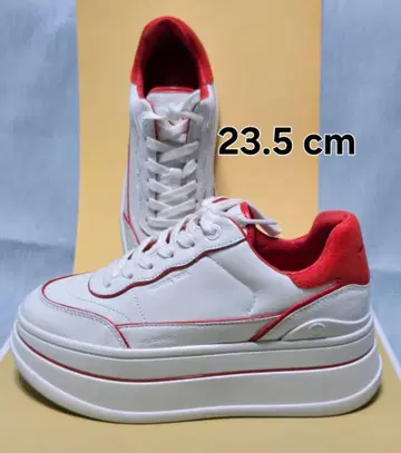 새상품 마이클코어스 HAYES 투톤 플랫폼 스니커즈