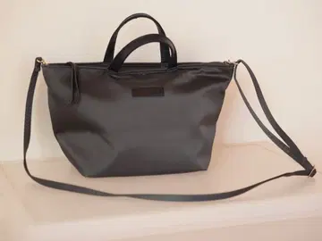 OURHOME 나일론 토트백 미디엄 그레이 펄