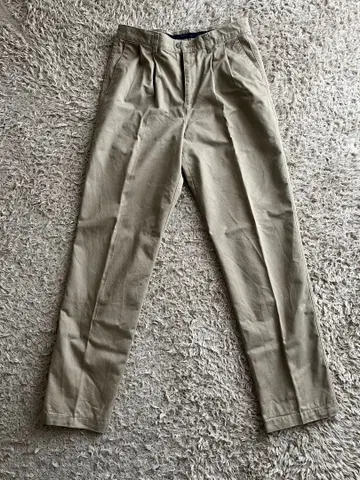 Dockers 베이지 플리츠 치노 팬츠 L 사이즈