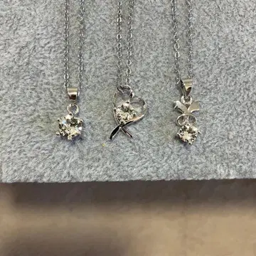 지르코니아 목걸이 3개 세트 고급 디자인