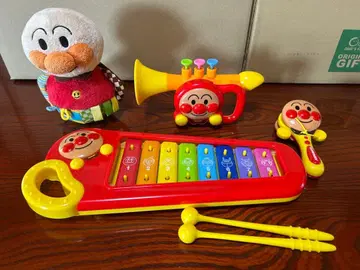 호빵맨 악기 세트 트럼펫 캐스터네츠 테킨 라틀