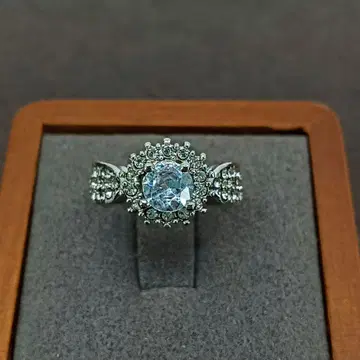 빈티지 실버 지르코니아 레트로 앤티크 반지 8호