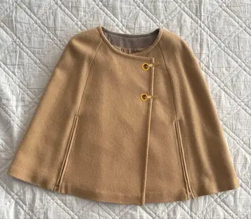 로페 케이프 코트 판초 카멜 사이즈 9