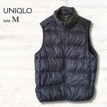 유니클로 UNIQLO 울트라 라이트 다운 베스트 네이비 M 주머니 포함