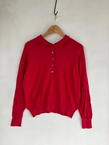 YARRA 면 실크 캐시미어 카라 부착 2WAY 니트