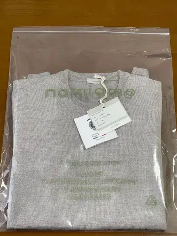 [ 미사용 ] nomiamo 12G 메리노울 크루넥 니트 12게이지