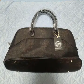 CLASS GOLD 블랙 꽃무늬 비즈니스 백