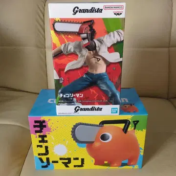 Grandista 체인소 맨 & 포치타 BIG 소프트 비닐 피규어 세트