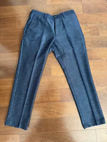 다크 그레이 허리밴딩 슬랙스