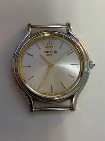 Credor Seiko 쿼츠 손목시계 실버