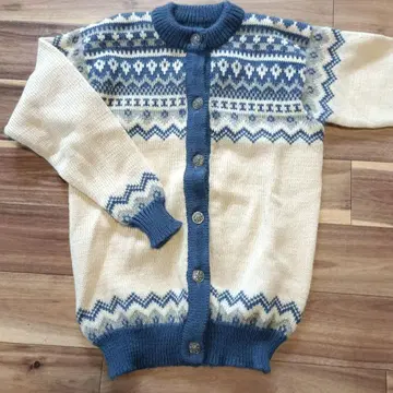 DALE OF NORWAY 페어아일 패턴 울 혼방 스웨터