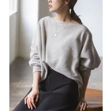 noble 파인 울 돌먼 풀오버 그레이 B