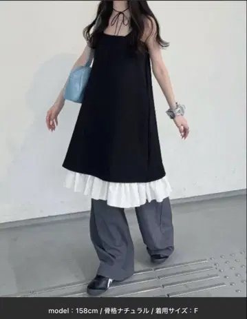 nemne store 프릴 민소매 원피스