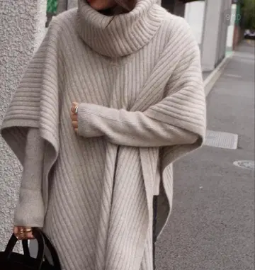 [ Xmas 세일 ] etre tokyo 케이프 레이어드 니트