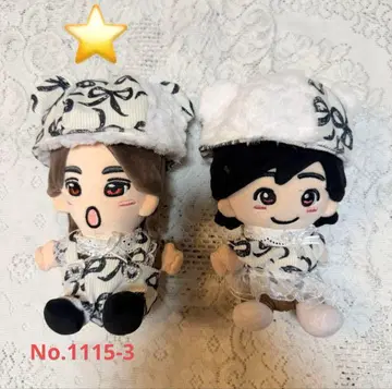 치비누이 하피누이 의류 코듀로이 곰돌이 귀 모자 세트 No.11115-3