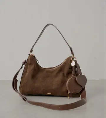 Chico 브라운 스웨이드 숄더백 핸드백 미사용 새상품
