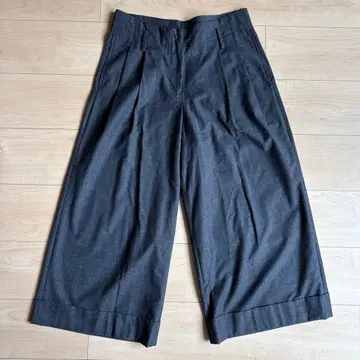 m's braque 2턱 울 와이드 슬랙스