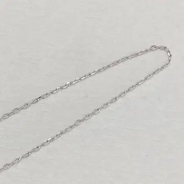 K10 화이트 골드 체인 목걸이 40cm