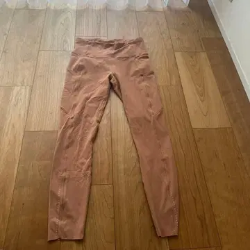 룰루레몬 오렌지 레깅스 사이드 포켓 포함