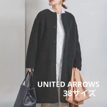 유나이티드 애로우즈 보아 코트 블랙 ( BK ) 38 사이즈