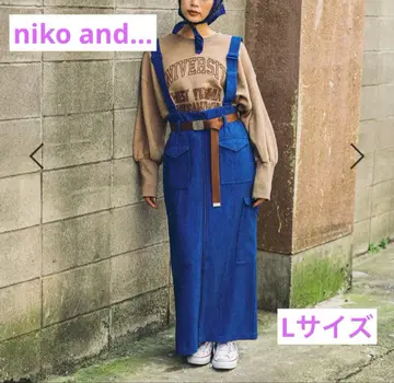 niko and - 2025 이번 시즌 헤링본 내로우 지퍼 스커트 L