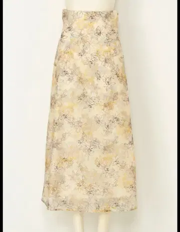 블러 처리된 꽃무늬 자수 스커트 LILY BROWN