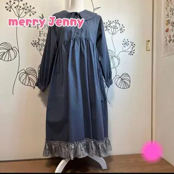 318 메리제니 네이비 계열? 밑단 절개 귀여운 원피스