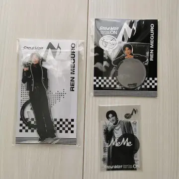 Snow Man ON 메구로 렌 아크릴 스탠드 클리어 스티커 미러 스티커