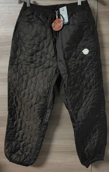 미사용 새상품 keboz 퀼팅 팬츠 M 사이즈 브라운 계열