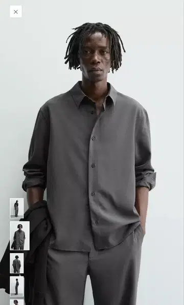 [ 셋업 ] ZARA 릴랙스 핏 플루이드 셔츠