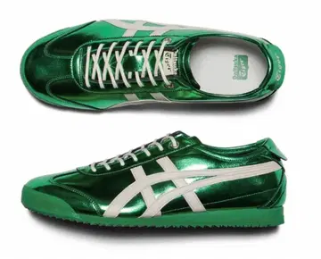 새상품 오니츠카타이거 멕시코 66 DS 메탈릭 그린 25.0cm