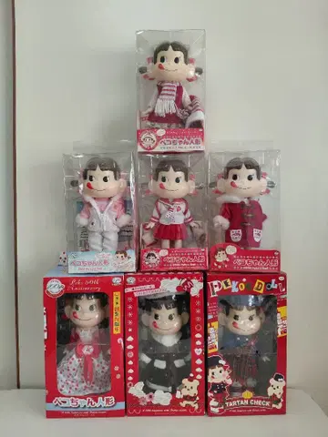 후지야 페코짱 인형 7개