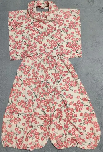 핸드메이드 꽃무늬 팬츠 셋업