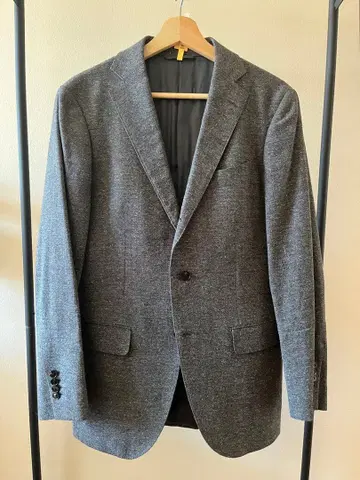 유니버설 랭귀지 x 수트 컴퍼니 그레이 테일러드 자켓 울 혼방