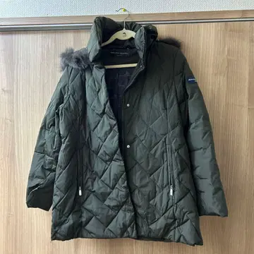 JEAN-LOUIS SCHERRER 올리브 그린 다운 자켓