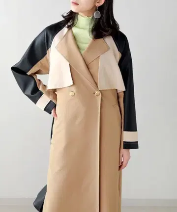 Bou Jeloud 더블 브레스트 롱 코트