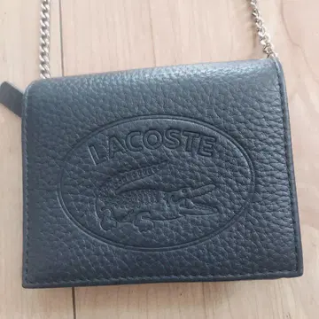 LACOSTE 네이비 체인 지갑