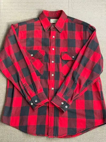 세인트 존스 베이 헤비 플란넬 셔츠 빨검 STJOHNSBAY