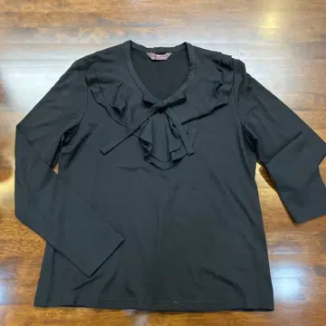 [ 미사용 새상품 ] 울 팩토리 QVC 모 100% 사이즈 L 블랙 프릴