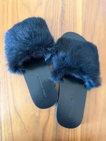 URBAN RESEARCH 어반 리서치 퍼 샌들 블랙 36