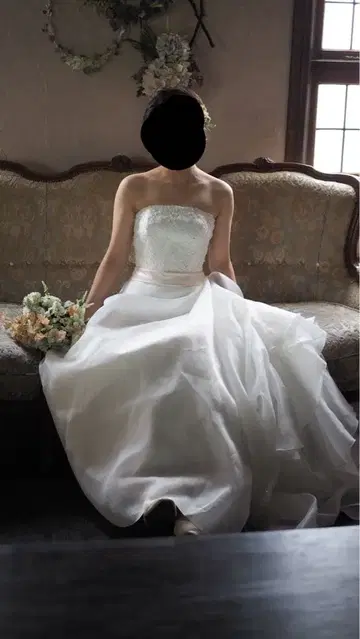 웨딩 드레스 A라인 [파니에를 드립니다!]