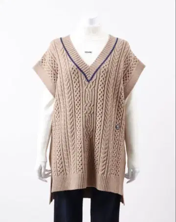 Miss edi Collection 벌키 케이블 니트 베스트