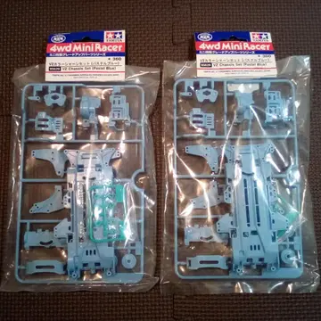 미니 사륜구동 VZ 컬러 섀시 세트 (파스텔 블루) 타미야 95629